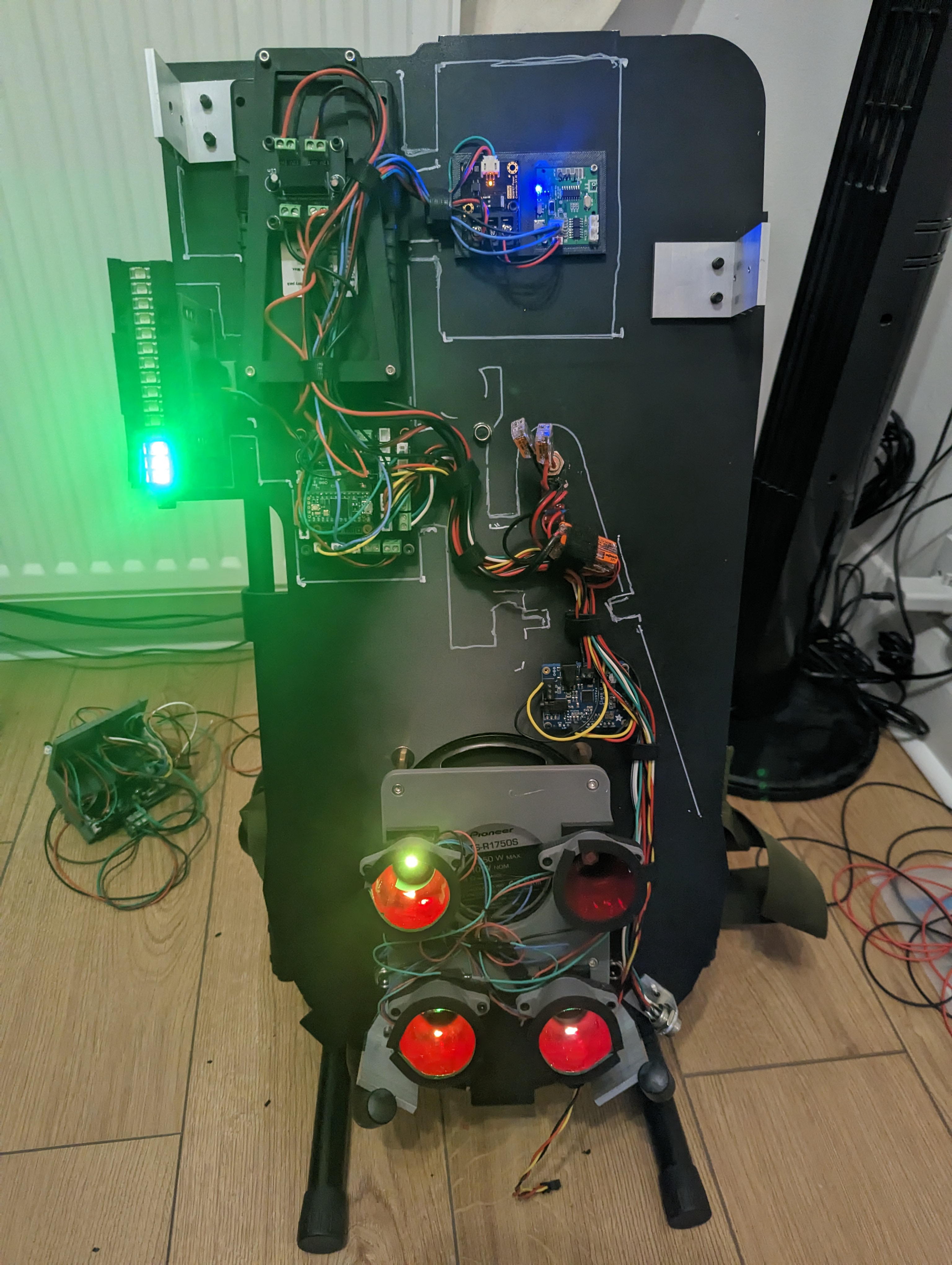 Wiring mounted on MoBo